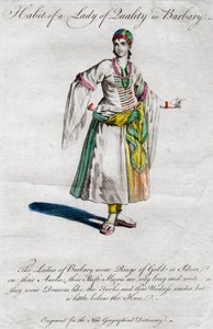 Habit of a Lady of Quality in Barbary by Unbekannt