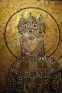 Empress Zoe (detail), Hagia Sophia Mosaic, Istanbul, Turkey