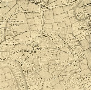 Hammersmith in 1746, c. 1878