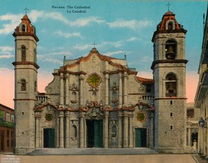 Havana Cathedral, Cuba, c1920
