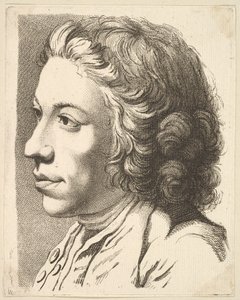 Head of a Man in Profile, from Livre de Têtes Gravées d