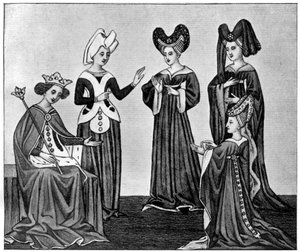 Heart-shaped Headdresses, 15th Century by Unbekannt