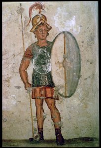 Hellenistic Wall-Painting of a Soldier by Unbekannt