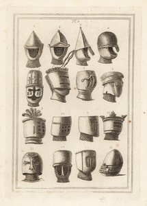 Helmets from the great seals of kings and barons by Unbekannt