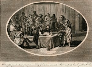 Henry III Presented to the Barons by the Earl of Pembroke, 1216 by Unbekannt