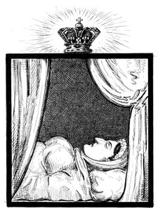 Her Majesty Queen Caroline a few hours after her death by Unbekannt