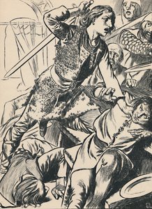Hereward and His Men Attack the Normans, c1907