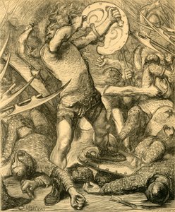 Hereward Cutting His Way Through the Norman Host, c1890