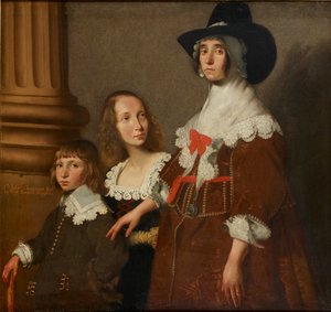 Hester Tradescant and her Stepchildren, John and Frances
