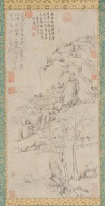 Hillside and Bamboos, 17th century by Unbekannt