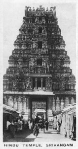 Hindu Temple, Srirangam, India, c1925 by Unbekannt