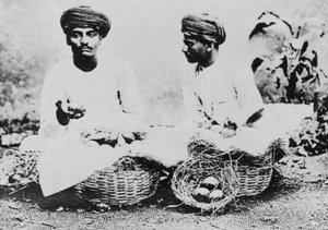 Hindu fruit sellers, India by Unbekannt
