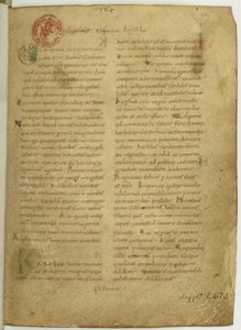 Historia Brittonum by Nennius. First Page of Manuscript by Unbekannt