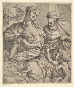 Holy Family, 17th century by Unbekannt