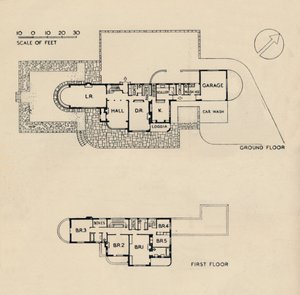 House at Burn Bridge by The Late John Procter, F.R.I.B.A. by Unbekannt