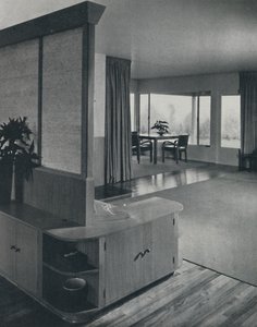 House at Pomona, California...Looking Across the Living Room by Unbekannt