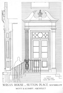 House of Miss Anne Morgan, Sutton Place, New York City, 1924 by Unbekannt