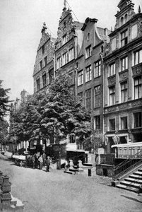 Houses on the Brodbankengasse, Danzig by Unbekannt