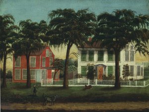Houses on the Fox River, Illinois by Unbekannt