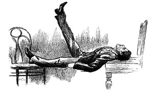 Hypnotised subject in a state of catalepsy, 1891 by Unbekannt