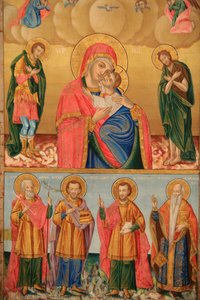 Icon in Saint Dimitrios Orthodox Church, Thessaloniki, Greece by Unbekannt