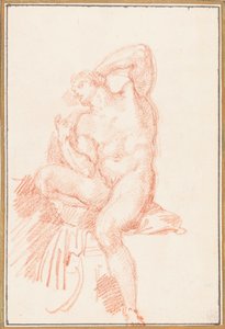 Ignudo from Sistine Chapel Ceiling by Unbekannt