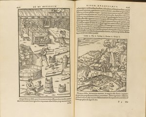 Illustration from De re metallica libri XII by Georgius Agricola, 1556