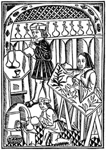 Illustration from Le Proprietaire des Choses, 1500 by Unbekannt
