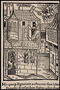 Illustration to the book Ship of Fools by Sebastian Brant