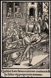 Illustration to the book Ship of Fools by Sebastian Brant, 1497