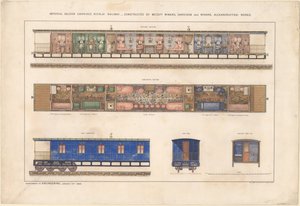 Imperial Saloon Carriage, Nikolayevsky Railway, 1868 by Unbekannt