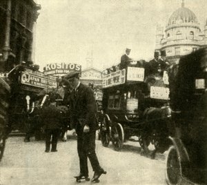 In the Thick of the Traffic by the Mansion House