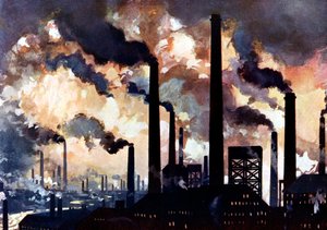 Industrial Pollution, Sheffield, Yorkshire, c1925