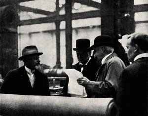 Inspecting an Arms Factory, 1917
