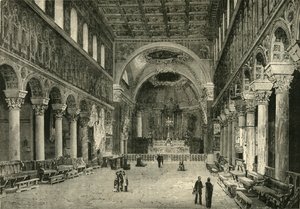 Interior of San Apollinare Nuovo, Ravenna by Unbekannt