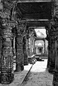 Interior of a Jaina Temple, Mount Abu, Rajasthan, India, 1895 by Unbekannt