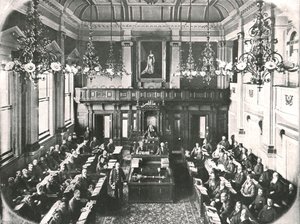 Interior of the House of Assembly, Cape Town, South Africa by Unbekannt