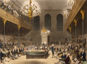 Interior of the House of Commons, Westminster, London by Unbekannt