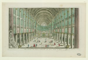 Interior view of the cathedral Notre-Dame de Paris by Unbekannt