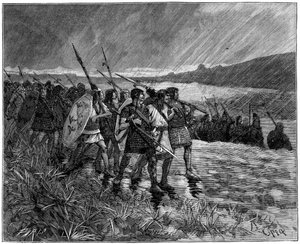 Invasion of the Alans or Visigoths, Gaul, Early 5th Century 1882-1884 by Unbekannt