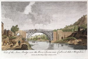 Iron bridge across the Severn at Ironbridge, Coalbrookdale, England by Unbekannt