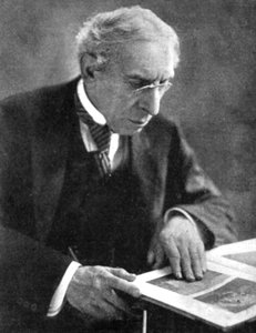 Israel Zangwill, early 20th century by Unbekannt