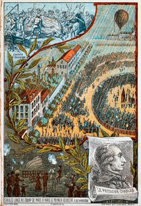 Jacques Charles Launches His First Aerostat from the Champ de Mars, Paris, 1783 by Unbekannt