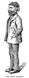 James Keir Hardie, Scottish-born British trade unionist and Labour politician, 1903 by Unbekannt