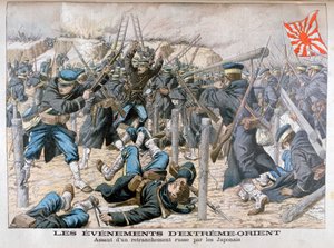 Japanese Attack on a Russian Entrenchment, Russo-Japanese War by Unbekannt