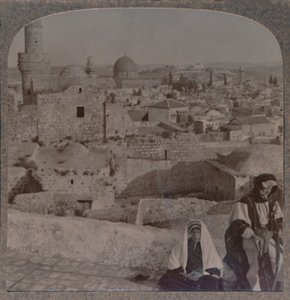 Jerusalem from School over Mosque, Showing Tower of Antonio, c. 1900 by Unbekannt