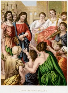 Jesus before Pilate, mid 19th century by Unbekannt