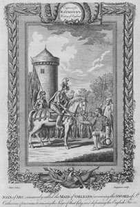 Joan of Arc Commonly Called the Maid of Orleans Receiving the Sword of St. Catherine by Unbekannt