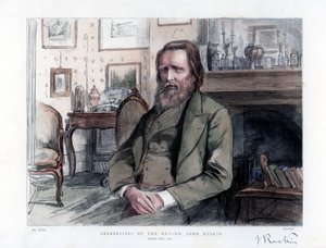 John Ruskin 1819-1900, English critic, author, poet and artist, 1886