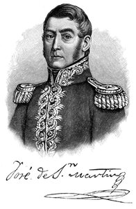 Jose de San Martin, Argentine General and Independence Leader by Unbekannt